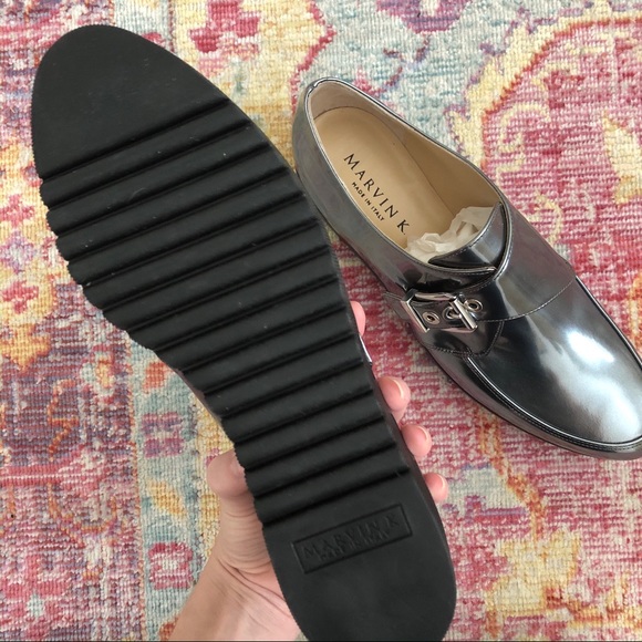 ✨SOLD✨AQUATALIA METALLIC PUSH PLATFORM MONK LOAFER - Picture 4 of 8